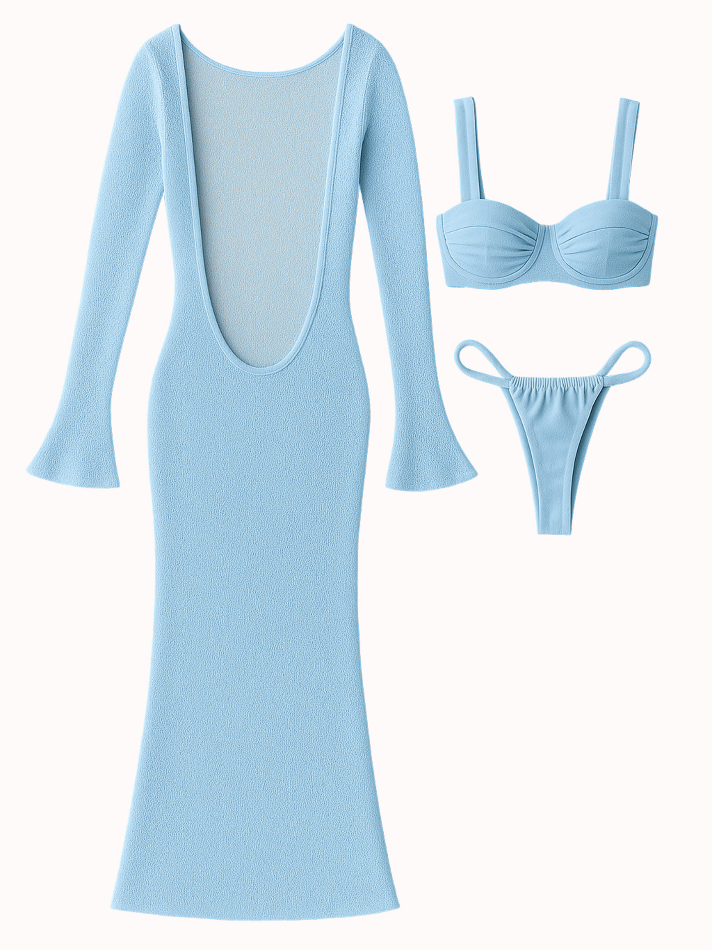 Ellie Three Set - Sky Blue