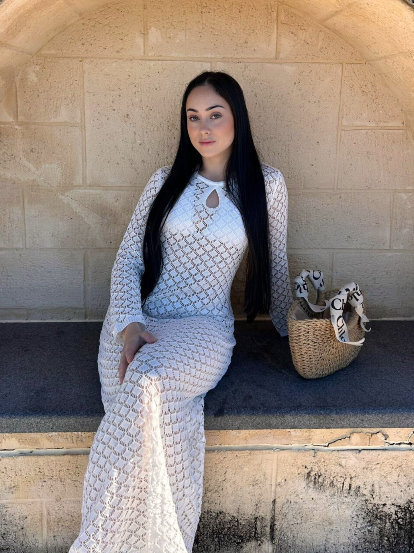 Isla Mesh Maxi - White