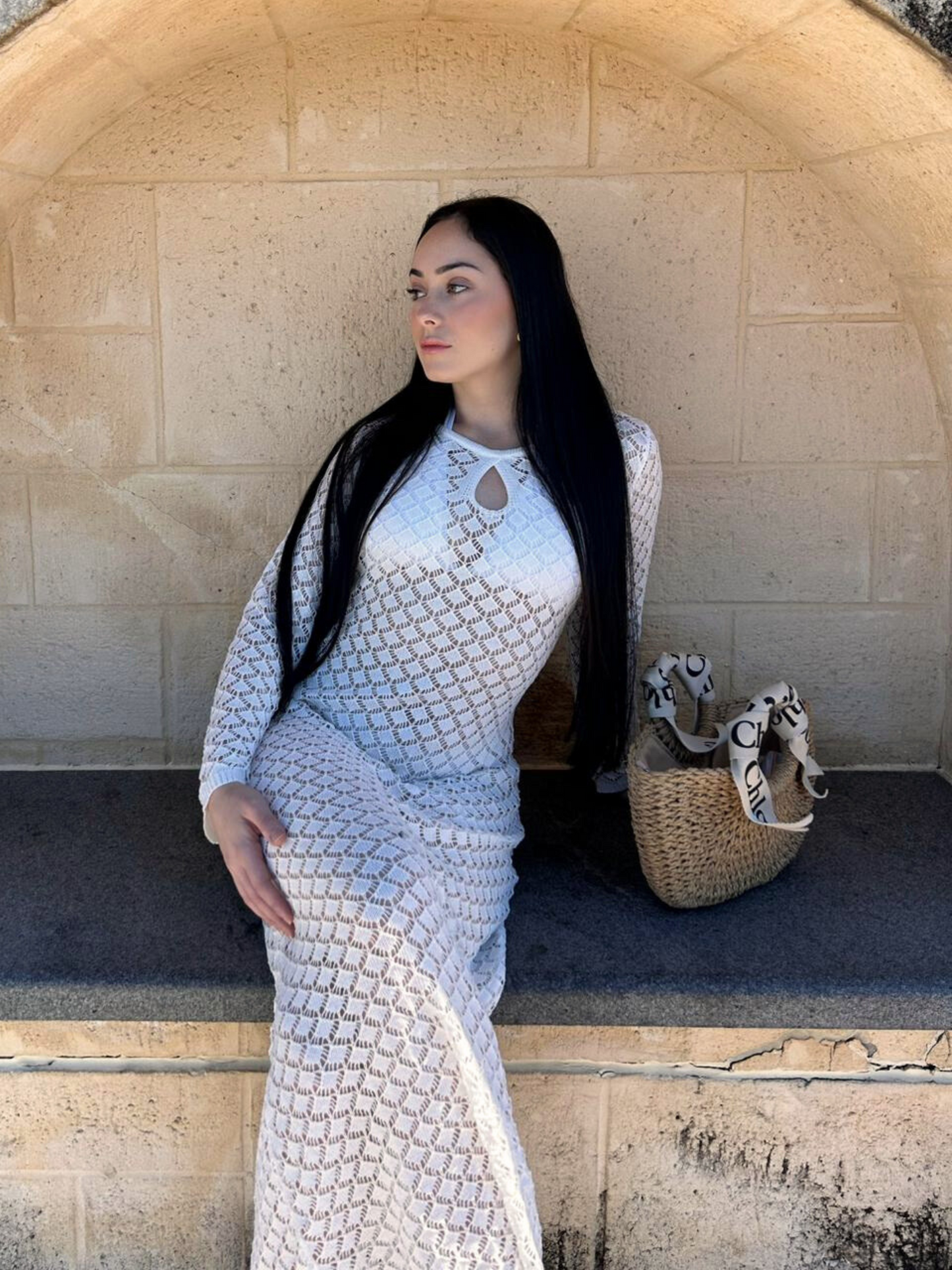 Isla Mesh Maxi - White